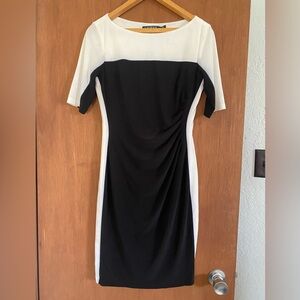 Lauren Black and White Dress 8
